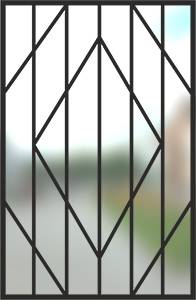 Сварная решетка на окно № 15 Сварная решетка на окно № 15